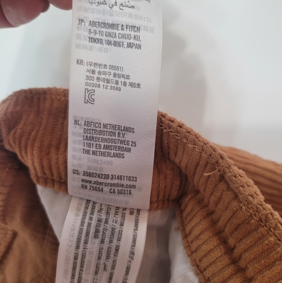 Hollister Women's Tan Corduroy High-Rise Dad  Pants - Picture 6 of 9